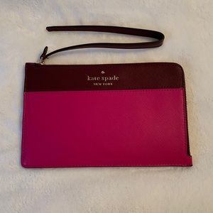 Kate Spade staci colorblock medium l-zip wristlet